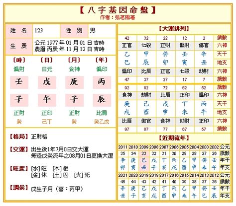 八字八兩|八字命盤排盤